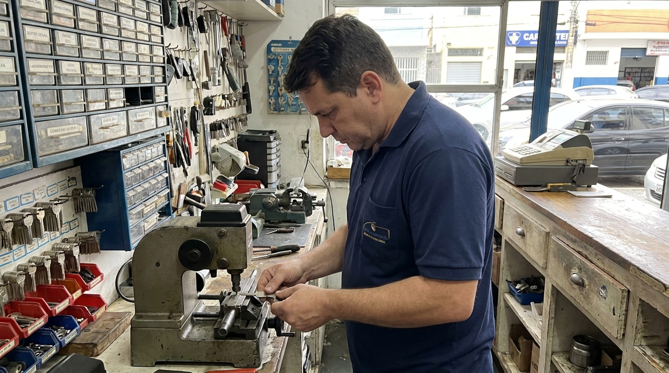 Confecção de Chave Automotiva profissional no Setor Tocantins, Aparecida de Goiânia‑GO